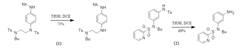 Eliminación selectiva de grupos protectores Ts